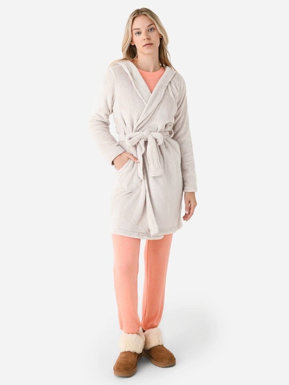 Blush Pink Plush Robe